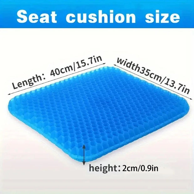 Honeycomb Gel Ice Cushion Car Tailbone Cushion Breathable Cool Silicone Cushion Egg Cushion Office Cushion