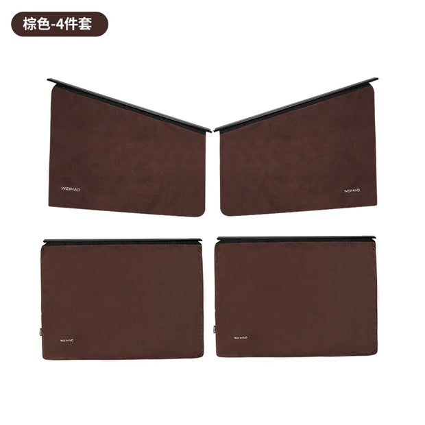 New Car Track Type Curtains Sunshades Small Car Curtains Car Sunscreens Front And Rear Privacy Sliding Rails For Use In Cars