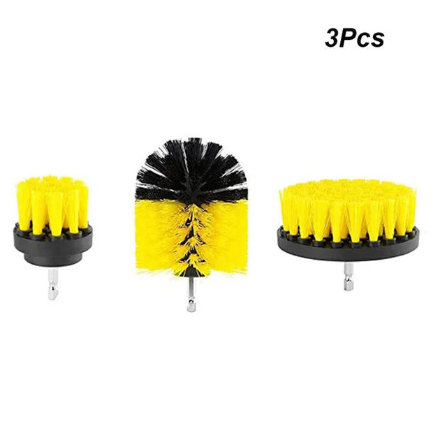 UNTIOR Electric Drill Brush Attachment Set Power Scrubber Brush Car Polisher Kitchen Bathroom Cleaning Kit Toilet Cleaning Tools