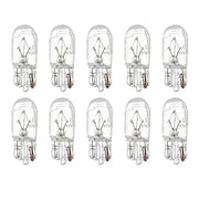 10 X Clear Signal Lamp Glass T10 W5W 501 194 White 12V 5W/3W Warm White W2.1x9.5d Single Filament Car Bulb Auto Light