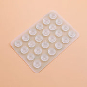 2PCS Double Side Silicone Pad For Mobile Phone Fixture Suction Cup Backed Adhesive Silicone Rubber Sucker Pad For Fixed Pad