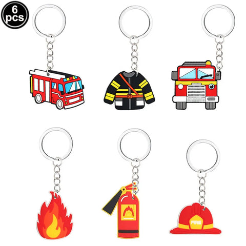 Fireman Birthday Party Supplies Firefighter Helmet Fire Hydrant Straws Cups with Lids Fire Extinguisher Squirt Toys Fire Favors