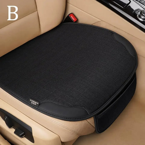 Car Seat Chair Protect Breathable Flax Seat Cover Dampproof Interior Four Car Universal Seasons Accessories C3O3