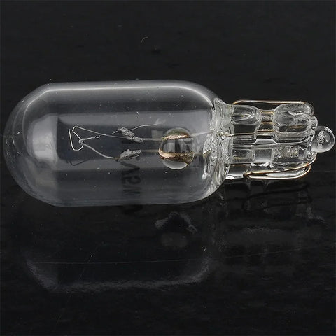 10 X Clear Signal Lamp Glass T10 W5W 501 194 White 12V 5W/3W Warm White W2.1x9.5d Single Filament Car Bulb Auto Light