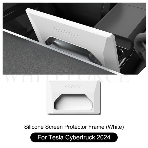 For Tesla Cybertruck 2024 Storage Box Storage Organizer Case Tray Under The Central Control Screen Behind The Screen Storage Box