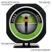 Inclinometer Angle Car Compass High-precision Built-in LED Auto Slope Meter Level Car Vehicle Declinometer Gradient