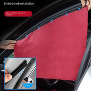 New Car Track Type Curtains Sunshades Small Car Curtains Car Sunscreens Front And Rear Privacy Sliding Rails For Use In Cars