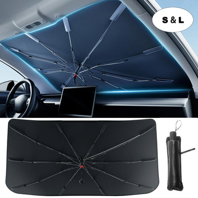 2024 Car Windshield Sun Shade Umbrella Foldable Sunshade Front Window Cover for UV Ray Block Heat Protection Protector Parasol