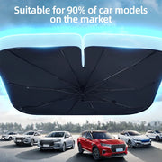 NEW Car Windshield Sun Shade Umbrella Upgraded Foldable Car Sunshade Front Window Cover for UV Ray Block & Sun Heat Protection