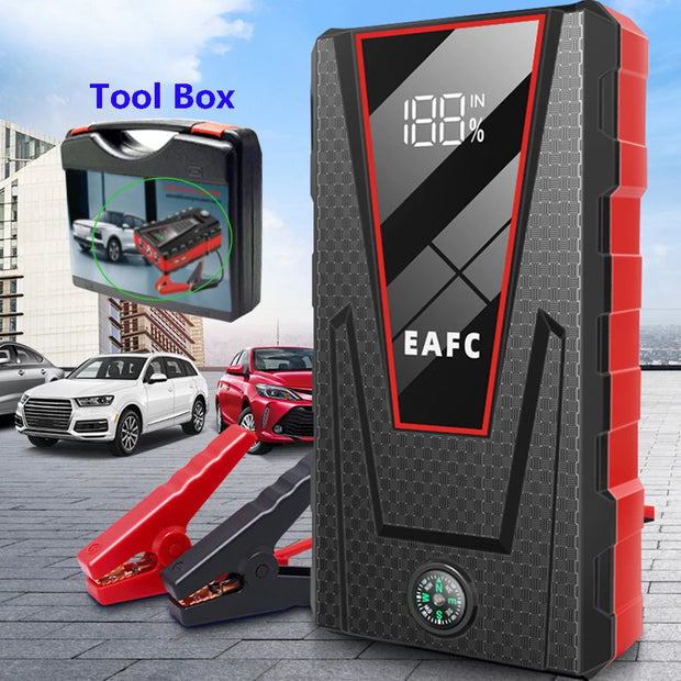 Car Jump Starter 1200A Portable Power Bank Car Battery Booster 12V Car Starting Device for Petrol 4.0L Diesel 2.0L