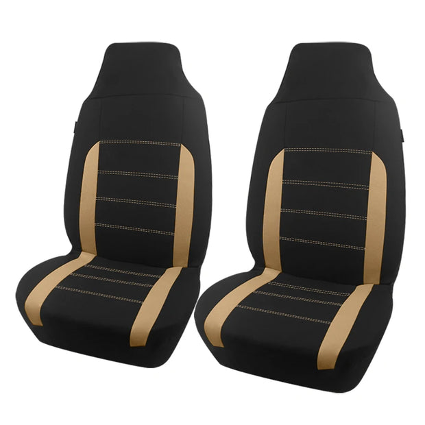 AUTO PLUS Universal Polyester Fabric Car Seat Covers Fit For Most Car Suv Truck Van Car Accessories Interior  Airbag Compatible