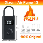 Xiaomi Mini Portable Air Pump 2 Mijia Electric Air Compressor Treasure 150PSI Type-C LED Multitool Inflator For Automotive Car S