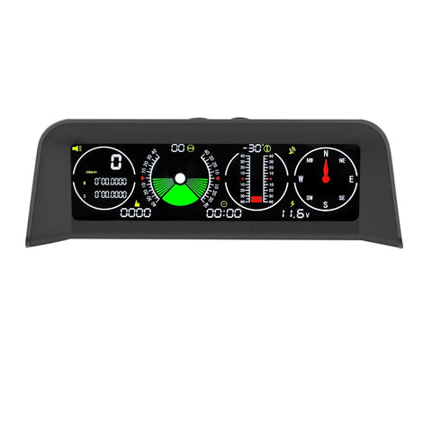 X90 4 In 1 Head Up Display Smart Slope Meter  MPH KM/H Inclinometer Compass Altitude Meter Digital GPS Speedometer