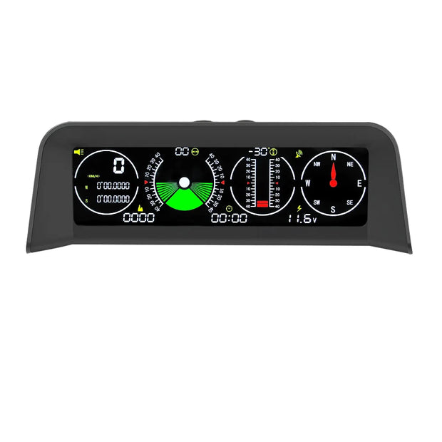 X90 4 In 1 Head Up Display Smart Slope Meter  MPH KM/H Inclinometer Compass Altitude Meter Digital GPS Speedometer