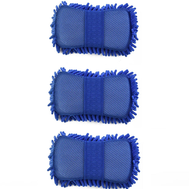 Car Cleaning Sponge Car Wash Care Washing Brush Pad Cleaning Tool Microfiber Polishing Dusting Scratch-free Washing Cars Floors