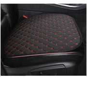 Linen Quilted Embroidered Car Cushion Without Backrest Four Seasons Universal Three-piece Set