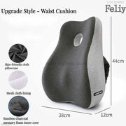 Memory Foam Car Seat Support Waist Cushion Massage Lumbar Orthopedic Pillow Office Chair Buttock Cushion Pain Relief Pillow Sets