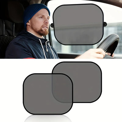 1Pair Car Sunshade Covers Universal Anti-UV Windscreen Folding Visor Auto Side Window Sun Shade Protector Car Accessories