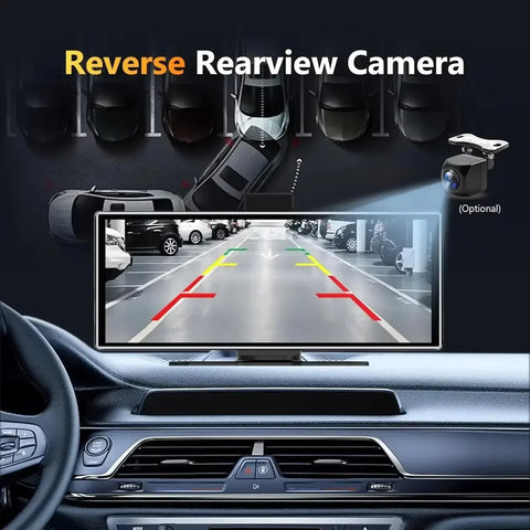 Srnubi 11.26 Inch 4K DVR Dash Cam Rearview Camera Wifi Carplay Android Auto Dashboard GPS Navigation Video Mirror Car Monitor