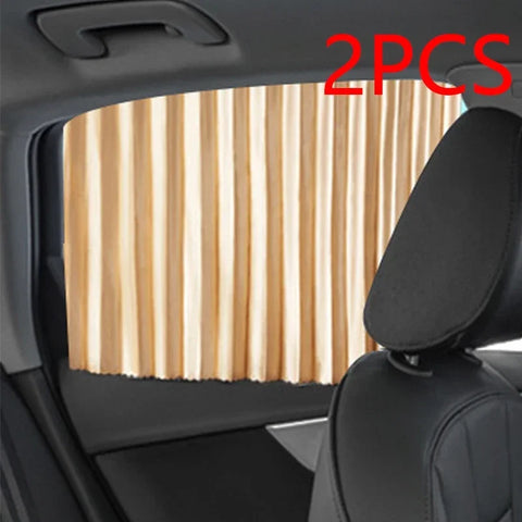 2PCS Magnetic Car Sunshade Window Curtain Auto Window Sun Shade Privacy Sun UV Protection Window Shield Car Interior Accessories