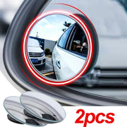 2pcs Car Blind Spot Mirror 360 Degree Adjustable Wide Angle Auxiliary Rearview Convex Mirror Universal Auto Car Auxiliary Mirror