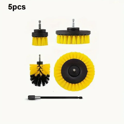 5/7pcs Electric Brush Attachment Set Power Drill Scrub Brush Wash Clean Tool With For Cleaning Car Washing Grout Carpet Floor