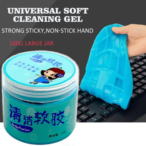 160g Cleaning Gel Dust Remove Gel Car Interior Clean Accessories Tool Cleaning Desk Car Universal Keyboard Household Mud Ma C5R8