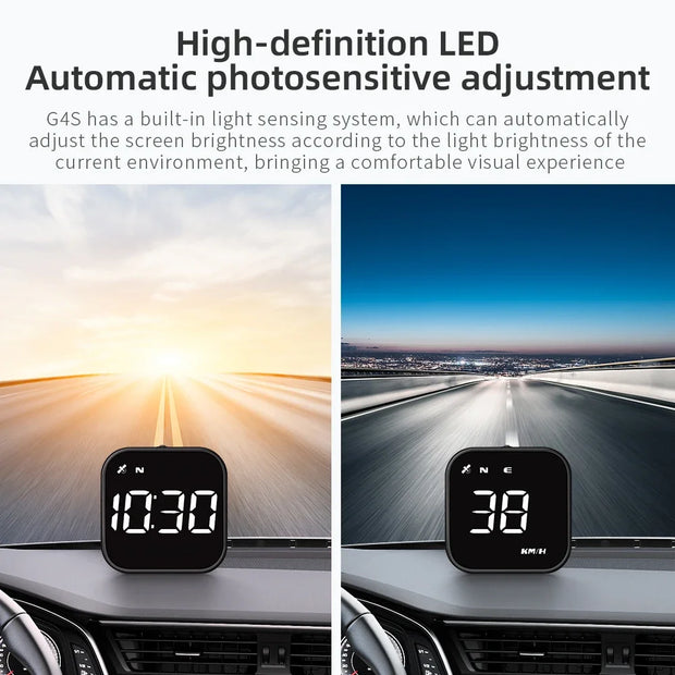 G4S GPS Smart Gauge Head Up Display For HUD Auto Computer Speedometer Display KMH MPH Time Compass Car Electronics For All Car