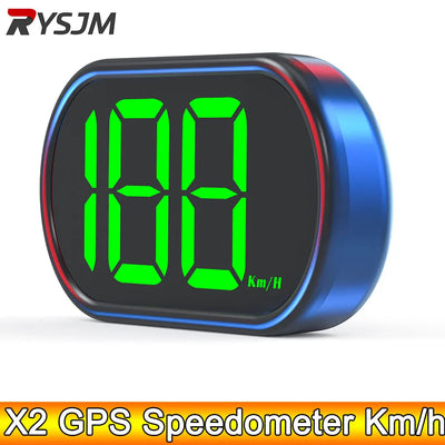 AD GPS Speedometer km/h with Green Backlight 12V 24V for All Car GPS HUD Digital Speedometer Head Up Display Car Accessories