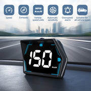 G20 HUD GPS Car Digital Speedometer Head-Up Display Universal Big Font Overspeed Alarm For All Cars Electronic Accessories