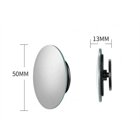 360 Degree HD Blind Spot Mirror For Car Reverse Frameless Ultrathin Wide Angle Round Convex Rear View Mirror Car Accessorie