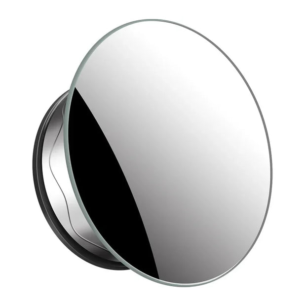 Borderless suction cup small round mirror with high-definition and large field of view, 360 degree adjustable reversing mirror