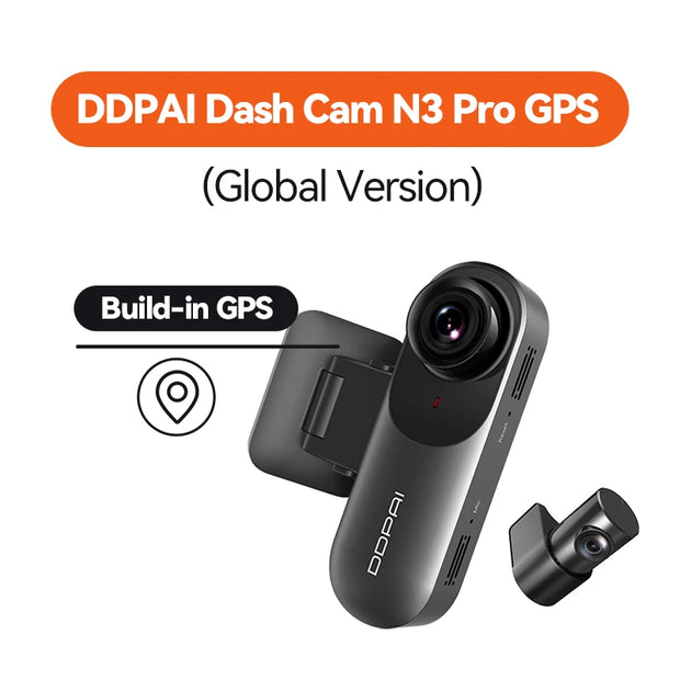 DDPAI Mola N3 Pro Dash Camera Driving Vehicle Cam Wifi Smart Connect Car Recorder 2.5K Car DVR Dash Camera