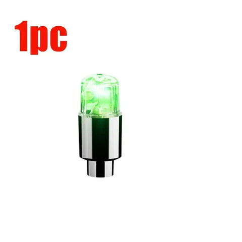 4/1Pcs Colorful LED Wheel Valve Lights Motorcycle Car Wheel Tire Valve Caps Universal Dustproof Bicycle Valve Cover