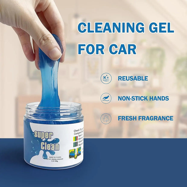 Car Cleaning Gel Air Vent Dust Cleaner Gel Household Office Auto Laptop Keyboard Multifunction Gap Cleaning Gel Dust Remover