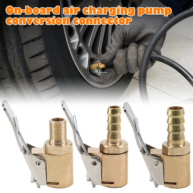 Car Air Pump Adapter 6mm/8mm Car Tire Inflator Valve Connector Thread Nozzle Air Compressor Chucks  Clamp Three Specifications