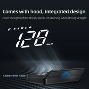 M1 GPS HUD Car Head Up Display Compass Speed MPH KMH Whit Alarm System Projector On-board Computer Windshield Projector Gauge ﻿