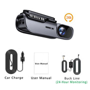 UHD 4K 3840*2160P Car DVR WIFI Dash Cam Camera Video Drive Recorder Dashcam Registrar Black Box 24 Hour Monitoring Night Vision