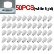 50/1Pcs Mini USB Night Light Warm White Eye Protection Book Reading Light USB Plug Computer Mobile Power Charging LED Night Lamp