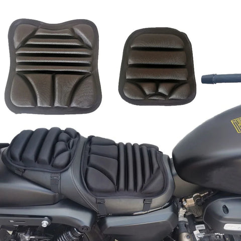 Universal Motorcycle Seat Cushion Dual Seat Covers 3D Motorbike Pillow Pad Anti Slip Shock Absorption Motorcycle Accessory