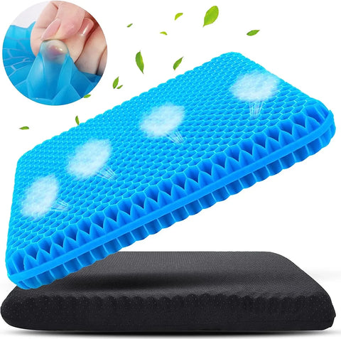 Honeycomb Gel Ice Cushion Car Tailbone Cushion Breathable Cool Silicone Cushion Egg Cushion Office Cushion