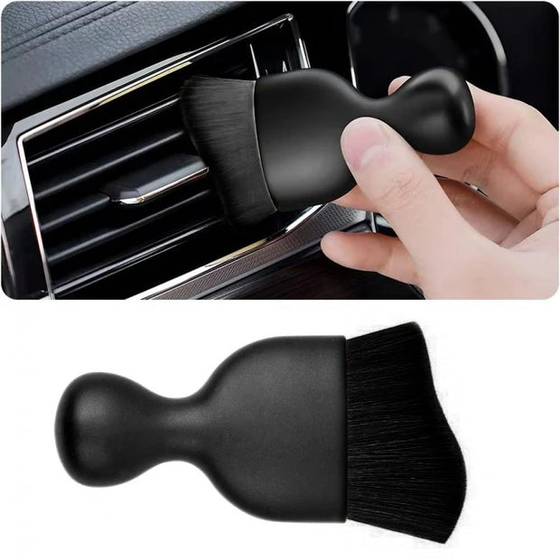 Car Interior Cleaning Brush Center Console Clean Tool Air Outlet Cleaning Soft Brush with Shell Car Crevice Dust Removal Brush