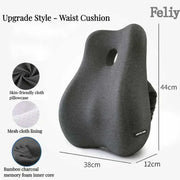 Memory Foam Office Chair Cushion Car Seat Support Waist Pillow Massage Lumbar Pain Relief Cushion Slow Rebound Orthopedic Pillow