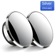 Borderless suction cup small round mirror with high-definition and large field of view, 360 degree adjustable reversing mirror