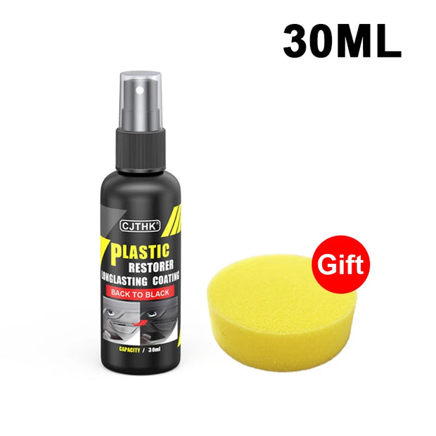 Car Plastic Restorer Coating Agent Auto Plastic Rubber Exterior Repair Clean Refresh Restoration Agent Black Shine Seal Brighten