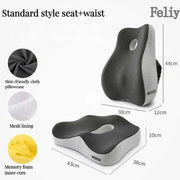 Memory Foam Office Chair Cushion Car Seat Support Pads Buttocks Pillow Massage Hips Orthopedic Pillow Coccyx Pain Relief Cushion