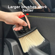 SEAMETAL Car Interior Cleaning Brush Soft Bristles Dust Removal Brush Auto Air Outlet Gaps Duster for Car Detailing Clean Tool