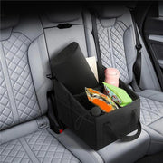 Black Car Trunk Organizer High Capacity Trunk Storage Organizer Box Save Space Car Seat Organizer Car Trunk Storage Box