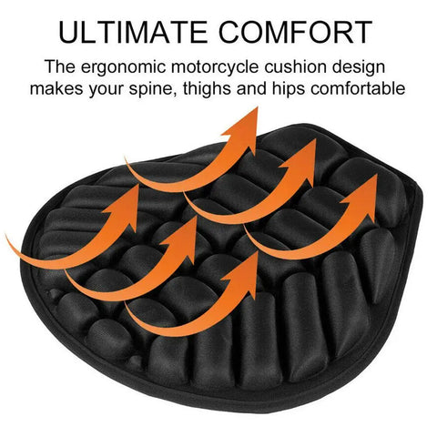 Motorcycle Seat Cushion Black Foam Soft Comfortable Breathable Seat Covers Mats Motorcycles Electric Bike Accessories