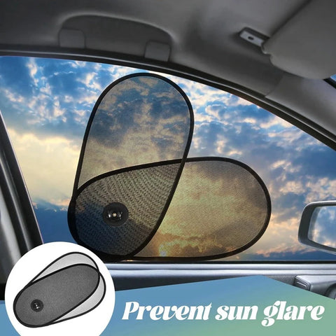 Car Window Shades For Baby 2 Pack, Car Side Window Sun Shade Sun Blocker With Enhanced Suction Cups Protect Kids